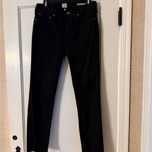 Edwin Women's Black Straight Leg Jeans Bree Slim Straight Crop